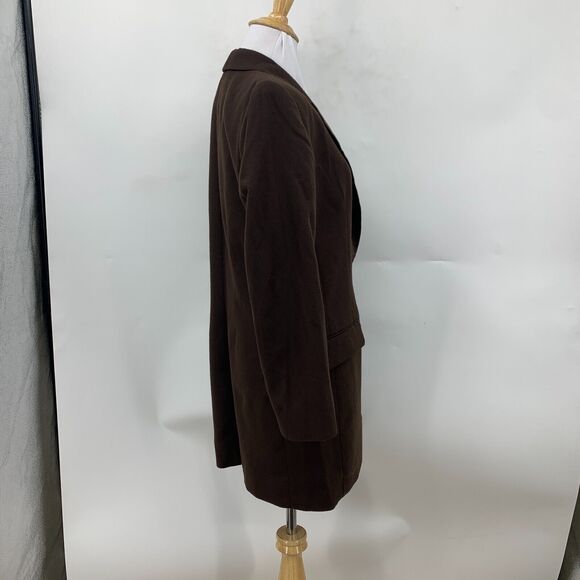 Vintage Orvis Loneline Blazer Women 4P Petite Brown One Button Notch Collar Line - Picture 3 of 13